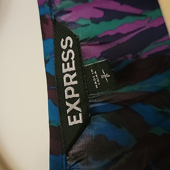 Express Purple and Blue Blouse - Picture 4 of 4